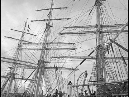 Puerto franc&eacute;s de Brest (Finisterre), que tuvo un gran tr&aacute;fico en el siglo XVIII.