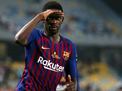 Ousmane Dembélé s’ha convertit en el davanter de referència del Barça.