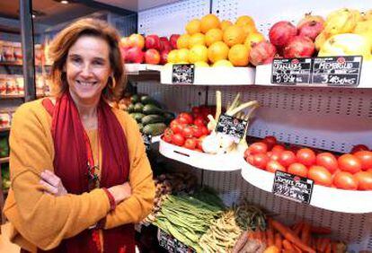 Blanca Entrecanales, en la tienda que acaba de inaugurar en el Mercado de la Paz de Madrid.