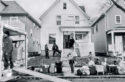 Desahucio de una vivienda en Milwaukee en 2016.