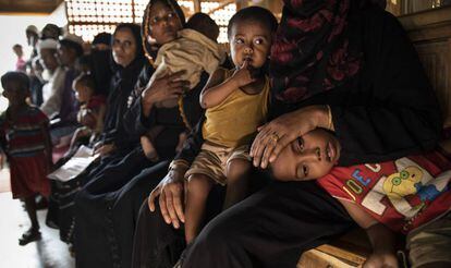 Refugiados rohingya en Bangladés.