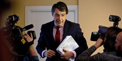 Ignacio González, durante una rueda de prensa en marzo de 2015.