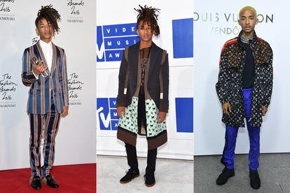 Jaden Smith

El hijo de Will y Jada Pinkett Smith es conocido por desafiar los estereotipos de género en sus elecciones estilísticas, habiendo apostado por faldas, vestidos o tacones. “Si me quiero poner vestido lo haré, y crearé tendencia”, contestó en Twitter a los críticos tras el lanzamiento de una polémica campaña de Louis Vuitton en la que sirvió de maniquí.