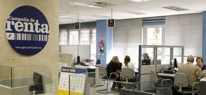 Oficina de la Agencia Tributaria en Madrid.
