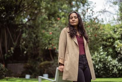 Mexican actress Mabel Cadena poses for a photograph in Mexico City.