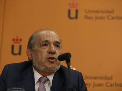 El director del Instituto de Derecho Público de la Universidad Rey Juan Carlos, Enrique Álvarez Conde.