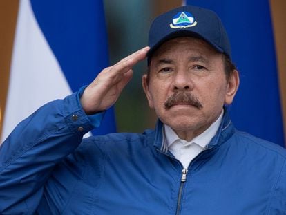 El presidente de Nicaragua, Daniel Ortega, durante una ceremonia en Managua, el 15 de septiembre de 2020.