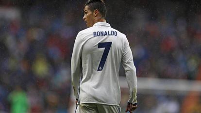 Cristiano Ronaldo, en un partido con el Madrid