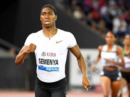 Caster Semenya, en la Diamonde League en Zúrich el pasado agosto.