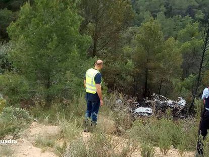 La avioneta accidentada.