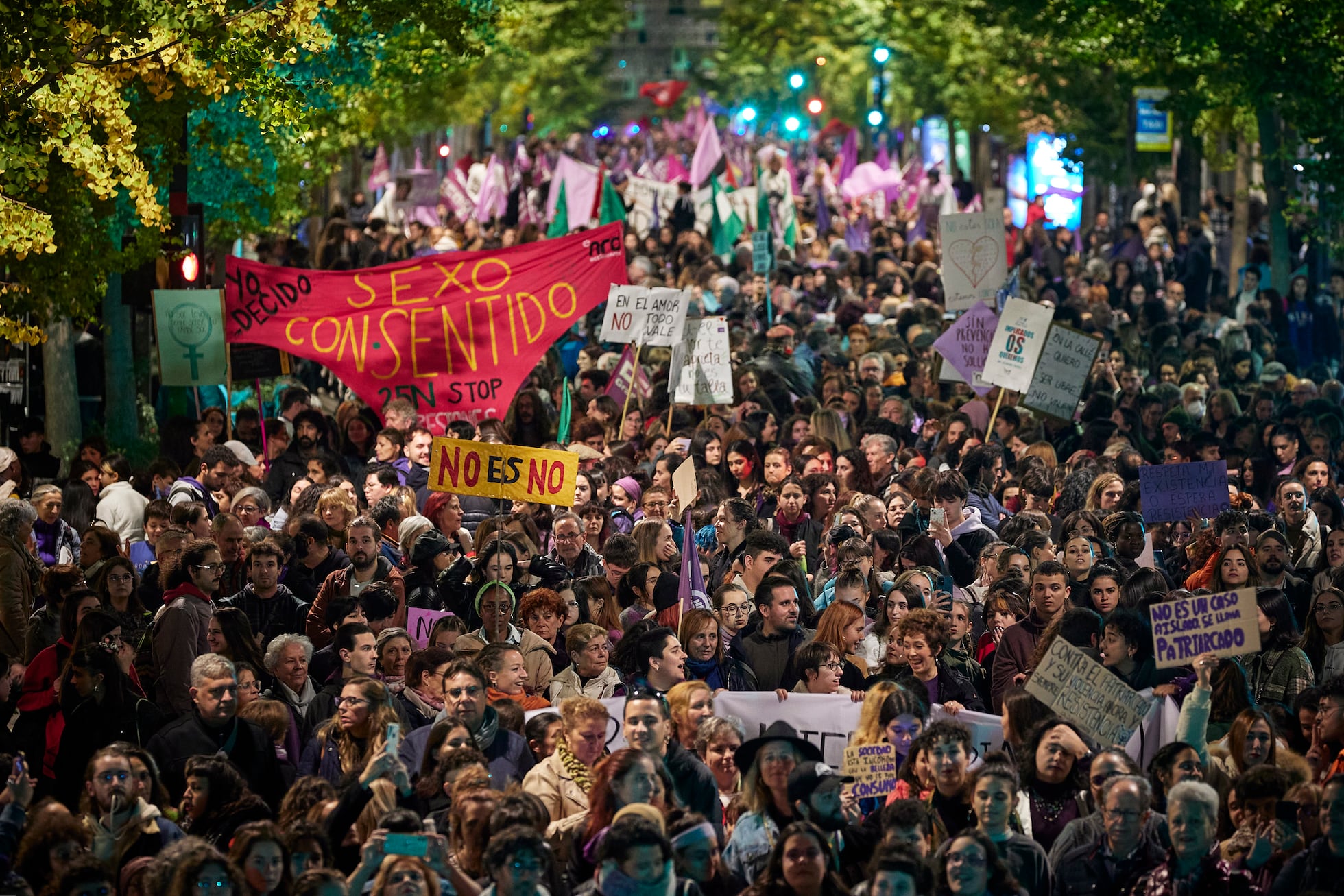 Las manifestaciones del 25N por el Día contra la violencia machista en ...