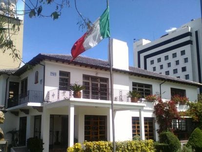 La Embajada mexicana en Quito.