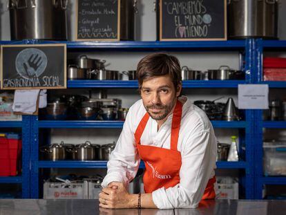 El empresario gastronómico Rafael Rincón en la sede de la Fundación Gastronomía Social en Santiago, Chile, el 23 de noviembre pasado.