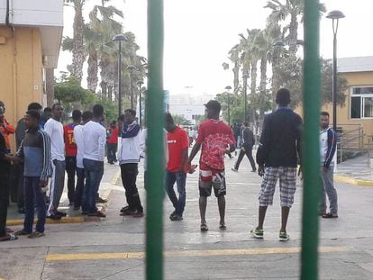 Inmigrantes que han llegado al Centro de Estancia Temporal de Inmigrantes.