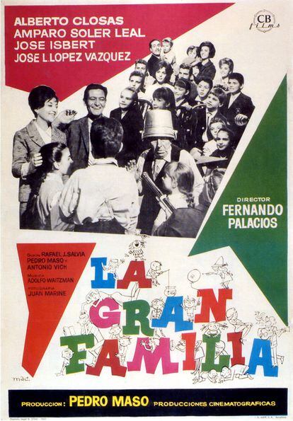 La Gran Familia (Fernando Palacios, 1962)

	Si las cadenas de EE UU tienen a James Stewart correteando por su pueblo celebrando la Navidad, aquí tenemos a Pepe Isbert y compañía buscando a Chencho por el mercado de la plaza Mayor de Madrid. Un clásico de sobremesa navideña.