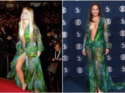 Geri Halliwell llevó primero el vestido de Versace para acudir a la gala NRJ Music Awards en Cannes, pero solo Jennifer Lopez propiciaría, un mes más tarde, la creación de Google Imágenes.