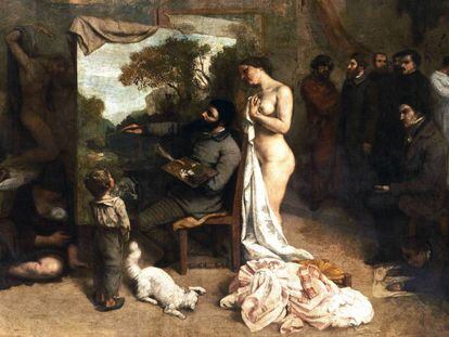 'El taller del pintor' (1855), de Gustave Courbet.