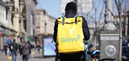 Imagen de un repartidor de Glovo.
