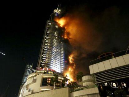 Incendi en un hotel de Dubai.