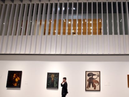 Interior del museo Pompidou de Málaga, un ejemplo de franquicia en la ciudad andaluza.