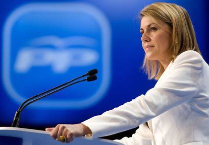 María Dolores de Cospedal en la reciente convención del PP en Málaga.