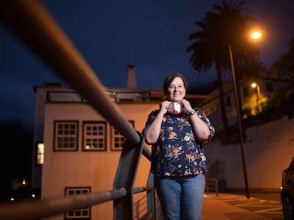 Luisa Trujillo, propietaria de los apartamentos Los Telares, en Hermigua, La Gomera.