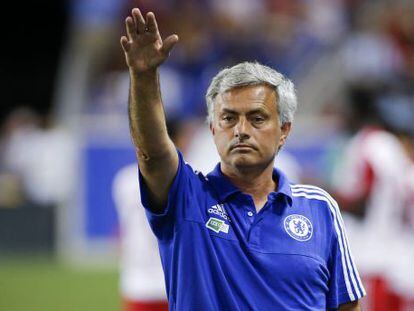 Mourinho, en el New York-Chelsea jugado en Nueva Jersey.