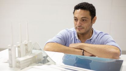 Mohamed Alí, en las oficinas de su constructora, el pasado octubre en la provincia de Barcelona.