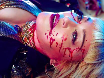 Madonna en una escena del videoclip 'God Control'.