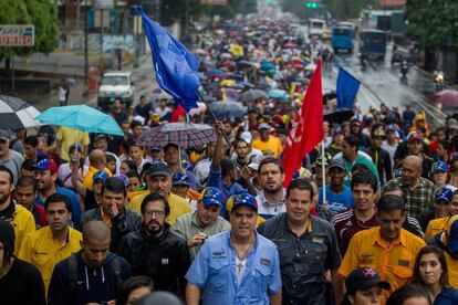 Protesta en Caracas contra Maduro.