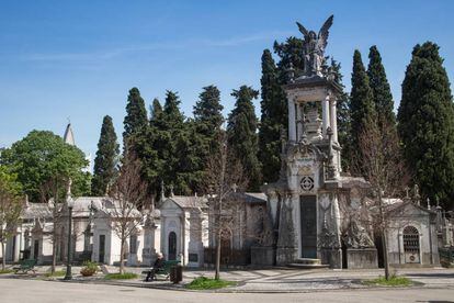 El cementerio dos Prazeres, en el barrio Campo de Ourique de Lisboa.