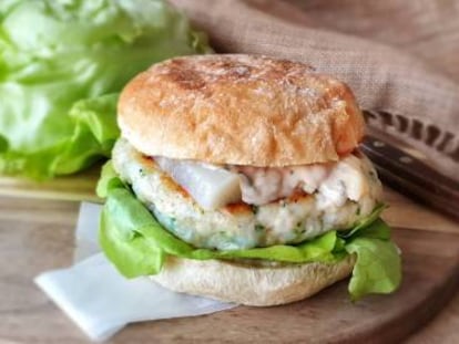 hamburguesa de pescado