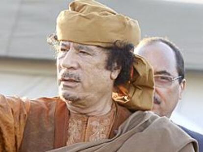 El líder libio Muammar Gaddafi