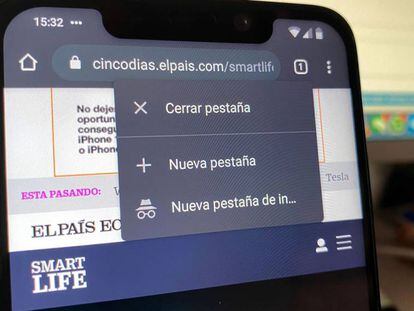 Chrome para iOS y Android añade nuevos menús emergentes