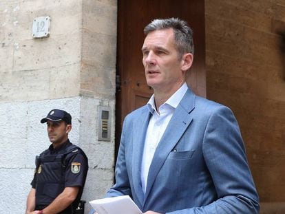 Iñaki Urdangarin, marido de la infanta Cristina, sale de la Audiencia de Palma de Mallorca, el 13 de junio de 2018.