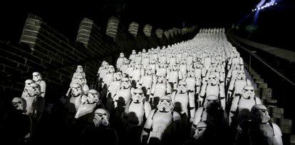 Acto promocional de Star Wars, el despertar de la Fuerza, en la Gran Muralla china.