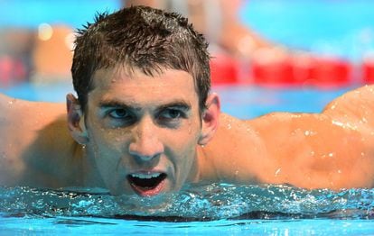 Phelps, al ganar los 200m mariposa en los 'trials' estadounidenses.