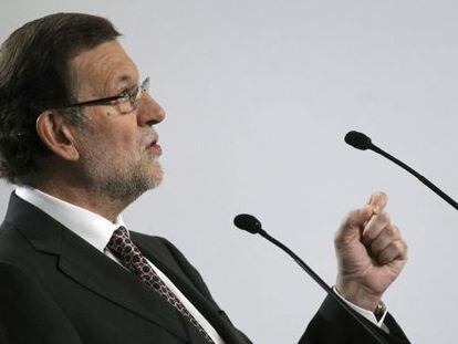 Rajoy, durante su intervenci&oacute;n este viernes en Panam&aacute;.