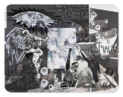 ‘Guernica (Resist #3)’, 2021, una de sus últimas obras, inspirada en el clásico de Picasso.