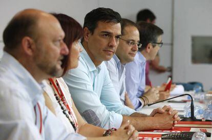 Pedro S&aacute;nchez, en el comit&eacute; federal del PSOE este s&aacute;bado