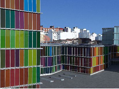 Una vista general de los edificios del nuevo Museo de Arte Contemporáneo de Castilla y León (Musac), en León.