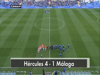 Hércules 4 - Málaga 1