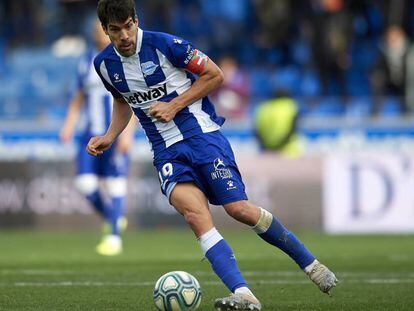 Manu Garcia, en un partido contra el Valladolid.