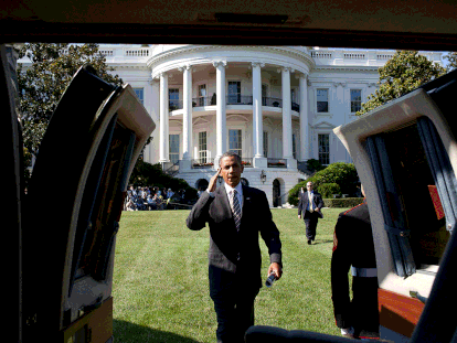 Varias imágenes de Barack Obama durante sus años en la presidencia de Estados Unidos entre 2009 y 2017.