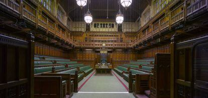 La Casa dels Comuns del Palau de Westminster, a Londres.