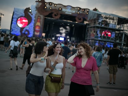 Ambiente en el Parc del Fòrum, en el festival Cruïlla de 2018.
