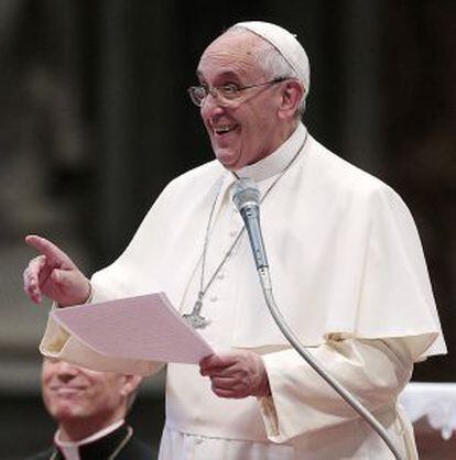 El papa Francisco, durante una audiencia en el Vaticano