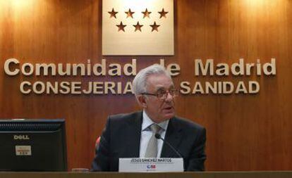 El consejero de Sanidad, Jesús Sánchez Martos.