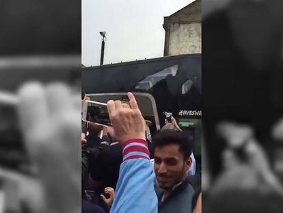 Atacado el autobús del Manchester United antes de jugar con el West Ham