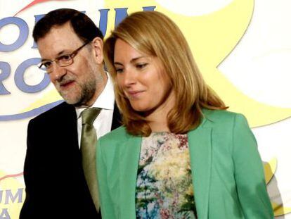 Rajoy y Quiroga, en un acto celebrado en Madrid en junio.